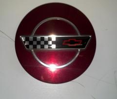 93 Corvette C4 40th Anniversary Edition Center Cap Ruby Red